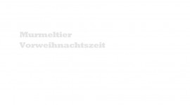 Murmeltiervorweihnachtszeit